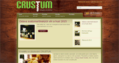 Desktop Screenshot of crustum.cz