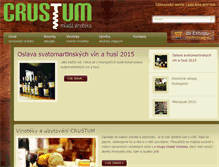Tablet Screenshot of crustum.cz